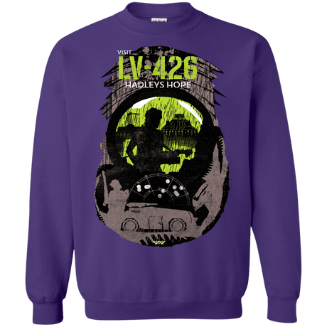 Sweatshirts Purple / S Visit LV-426 Crewneck Sweatshirt