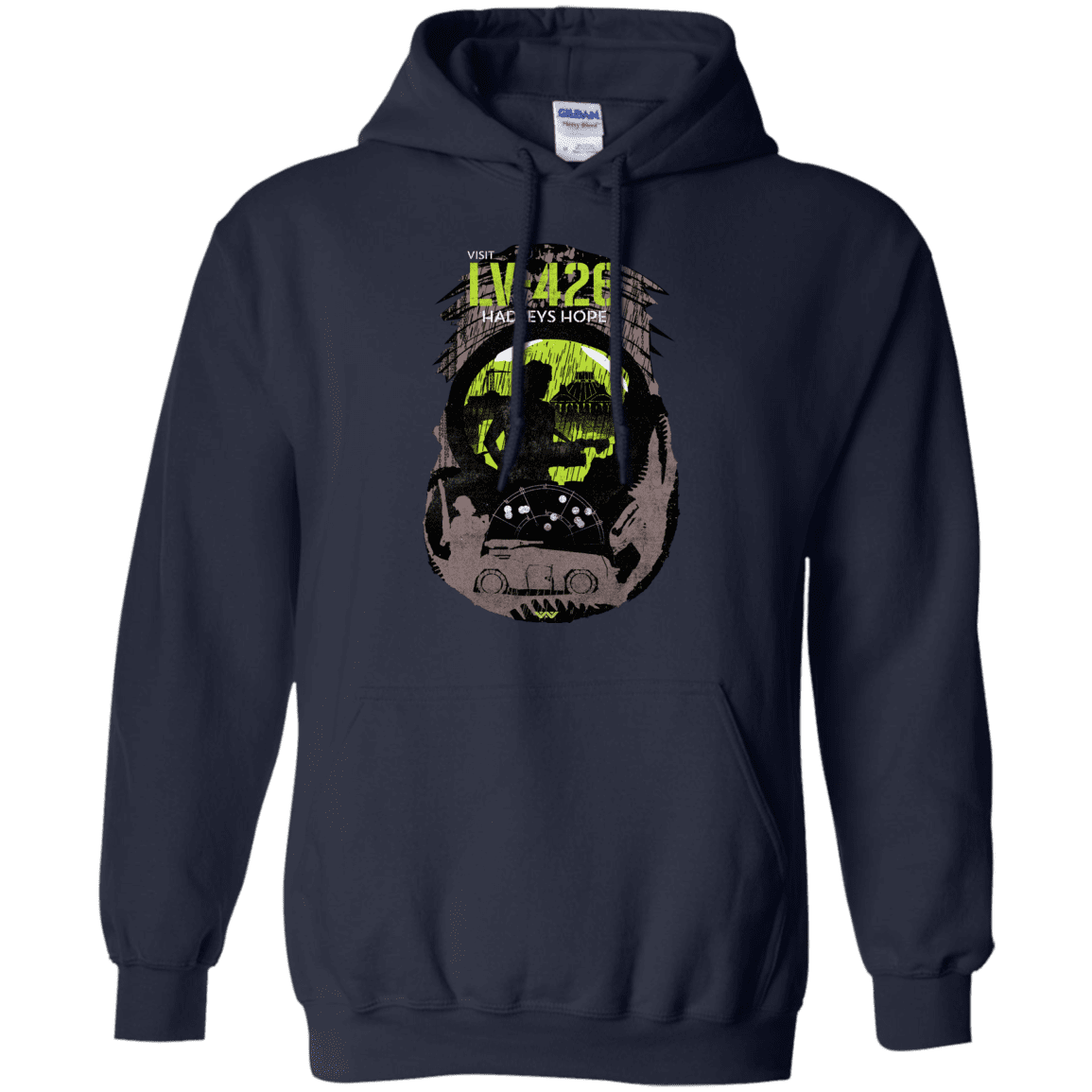 Sweatshirts Navy / S Visit LV-426 Pullover Hoodie