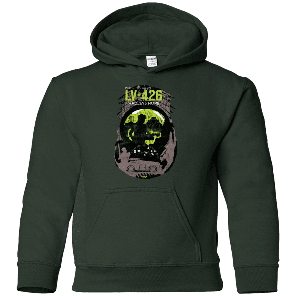 Sweatshirts Forest Green / YS Visit LV-426 Youth Hoodie