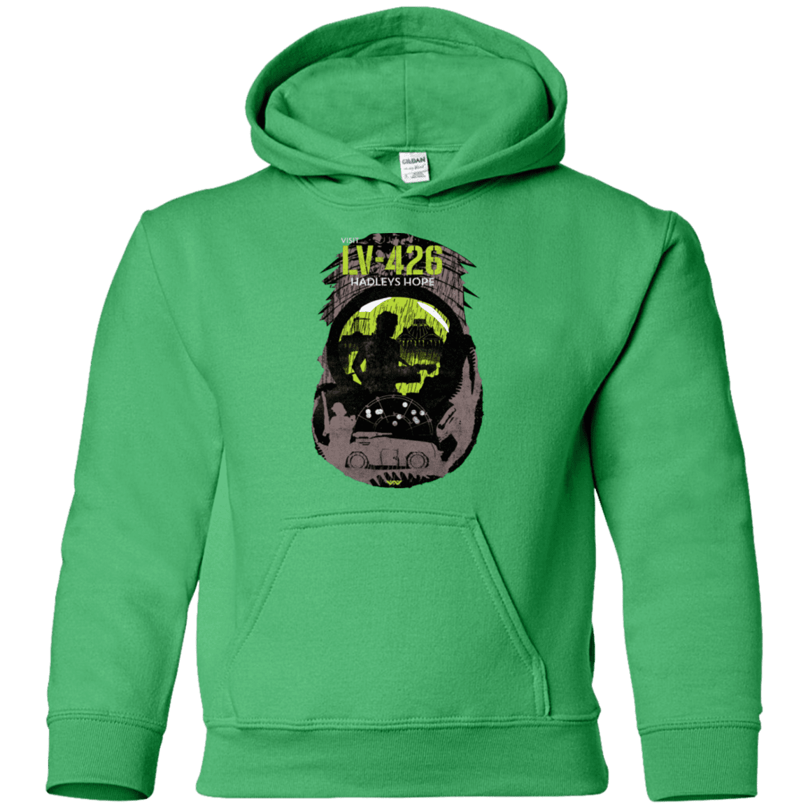 Sweatshirts Irish Green / YS Visit LV-426 Youth Hoodie