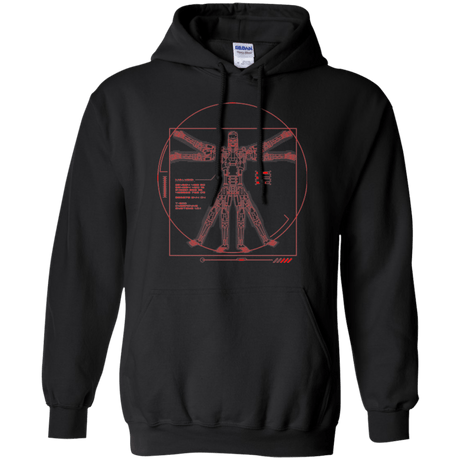 Sweatshirts Black / Small Vitrubian Terminator Pullover Hoodie