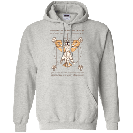 Sweatshirts Ash / Small Vitruvian Aang (1) Pullover Hoodie