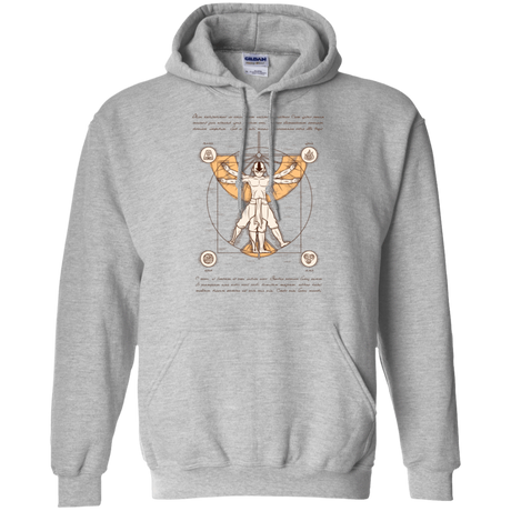 Sweatshirts Sport Grey / Small Vitruvian Aang (1) Pullover Hoodie