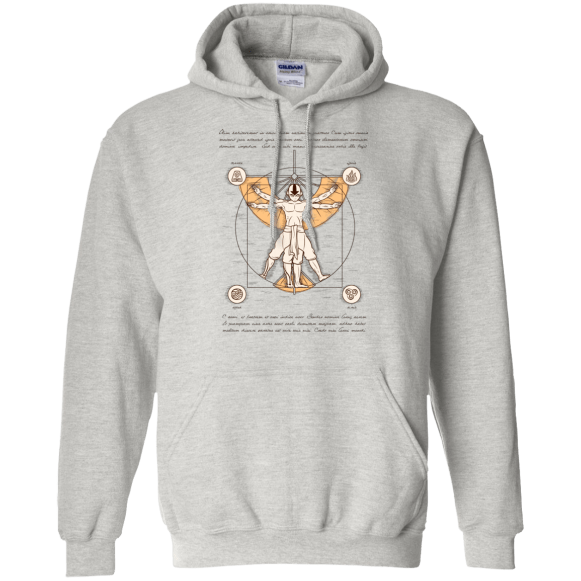 Vitruvian Aang Pullover Hoodie