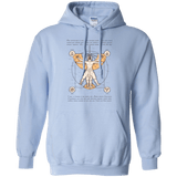 Sweatshirts Light Blue / Small Vitruvian Aang Pullover Hoodie