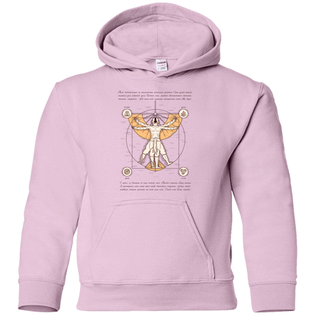 Sweatshirts Light Pink / YS Vitruvian Aang Youth Hoodie