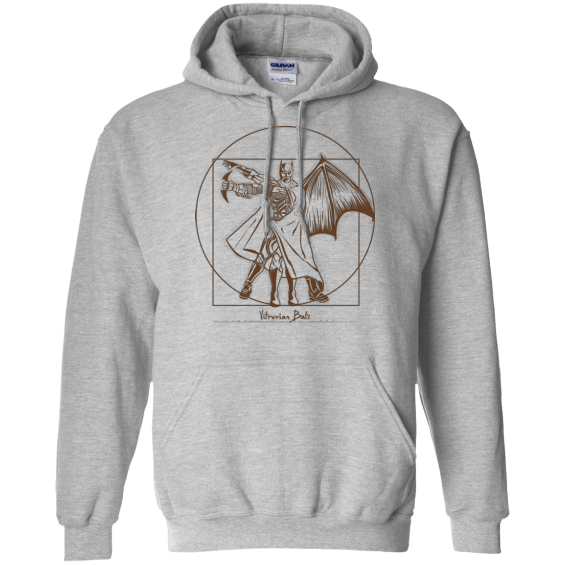 Sweatshirts Sport Grey / Small Vitruvian Bats Pullover Hoodie