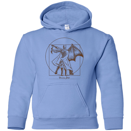 Sweatshirts Carolina Blue / YS Vitruvian Bats Youth Hoodie