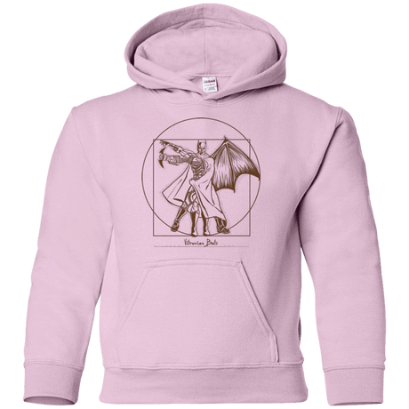 Sweatshirts Light Pink / YS Vitruvian Bats Youth Hoodie
