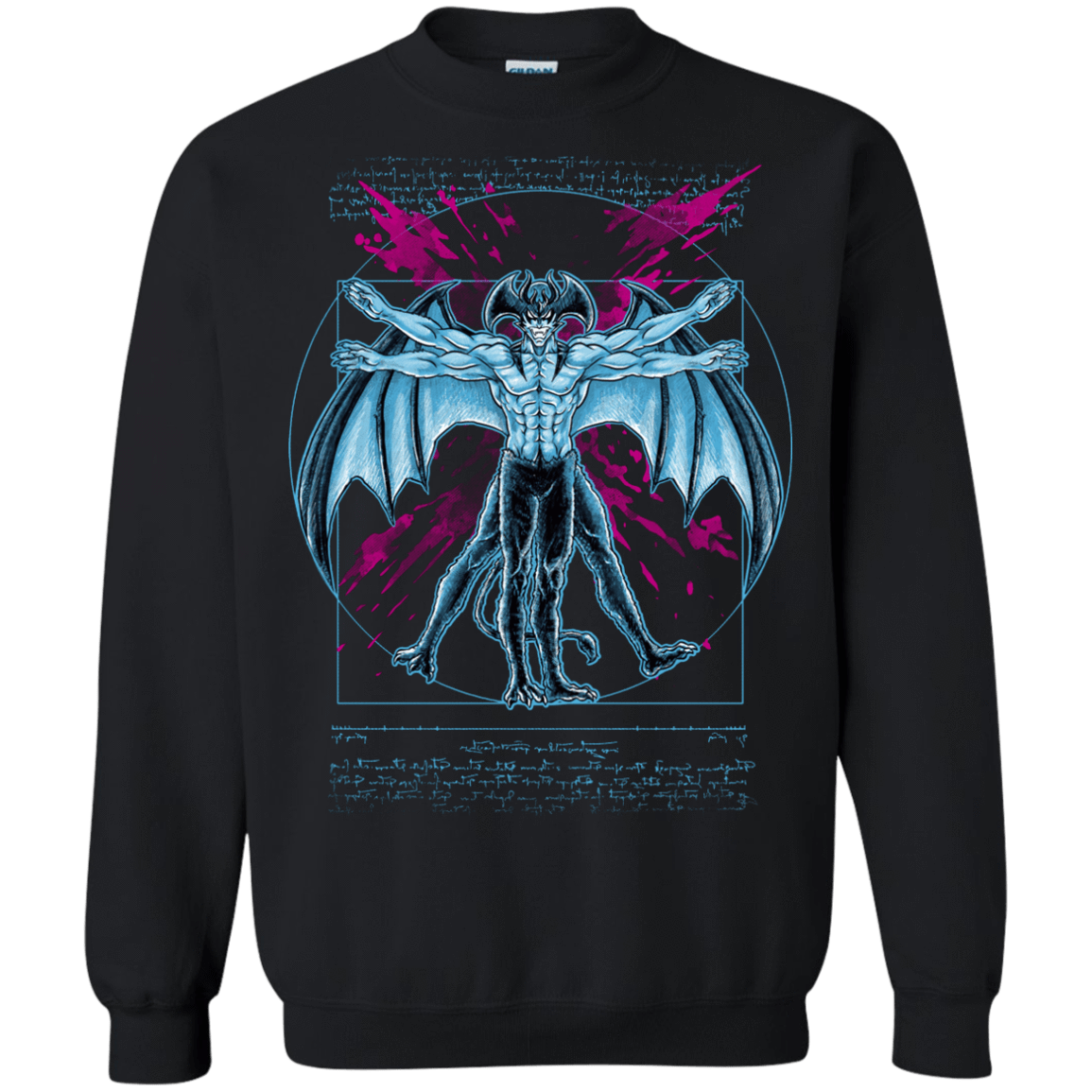 Sweatshirts Black / S Vitruvian Devil Crewneck Sweatshirt