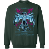 Sweatshirts Forest Green / S Vitruvian Devil Crewneck Sweatshirt