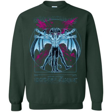 Sweatshirts Forest Green / S Vitruvian Devil Crewneck Sweatshirt