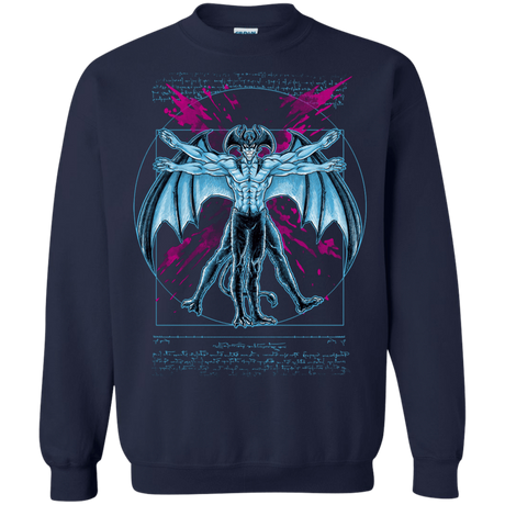 Sweatshirts Navy / S Vitruvian Devil Crewneck Sweatshirt