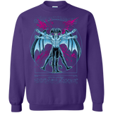 Sweatshirts Purple / S Vitruvian Devil Crewneck Sweatshirt