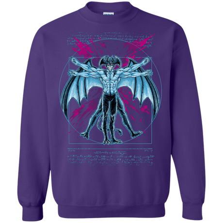 Sweatshirts Purple / S Vitruvian Devil Crewneck Sweatshirt