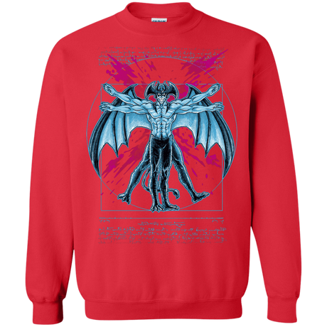Sweatshirts Red / S Vitruvian Devil Crewneck Sweatshirt