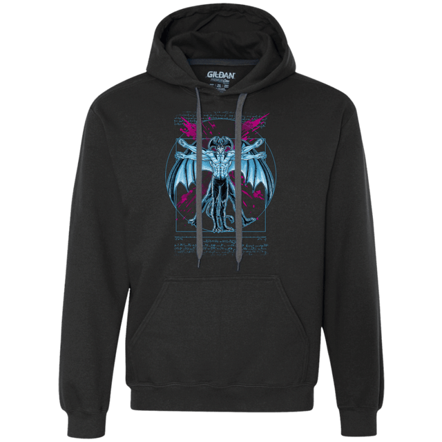 Sweatshirts Black / S Vitruvian Devil Premium Fleece Hoodie