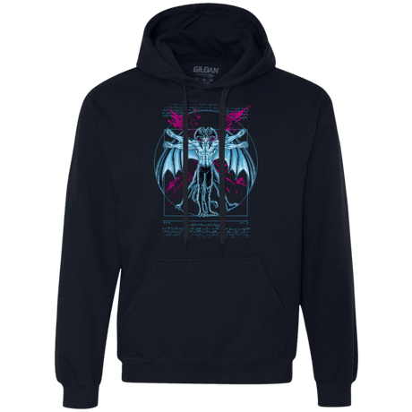 Sweatshirts Navy / S Vitruvian Devil Premium Fleece Hoodie