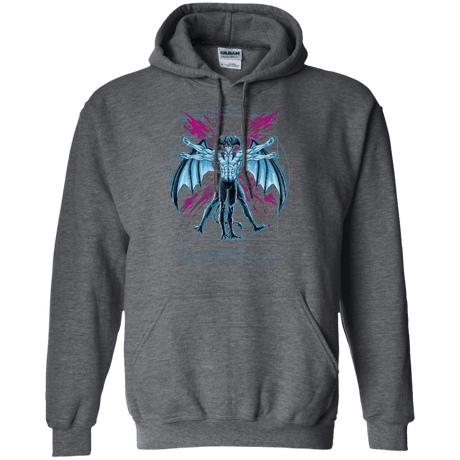 Sweatshirts Dark Heather / S Vitruvian Devil Pullover Hoodie
