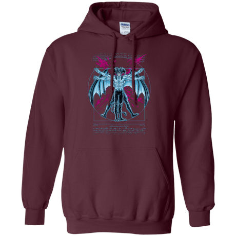 Sweatshirts Maroon / S Vitruvian Devil Pullover Hoodie