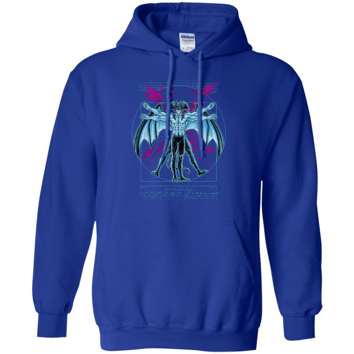 Sweatshirts Royal / S Vitruvian Devil Pullover Hoodie