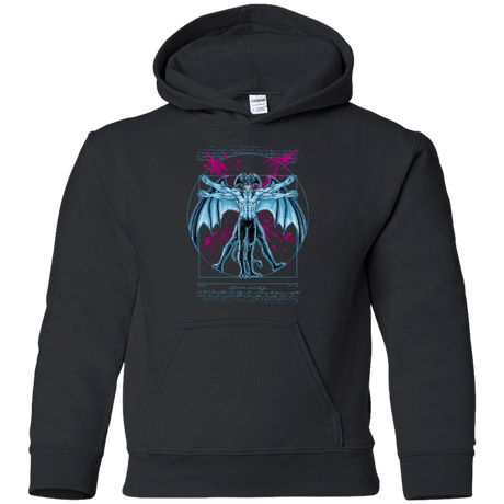 Sweatshirts Black / YS Vitruvian Devil Youth Hoodie