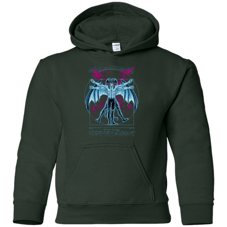 Sweatshirts Forest Green / YS Vitruvian Devil Youth Hoodie