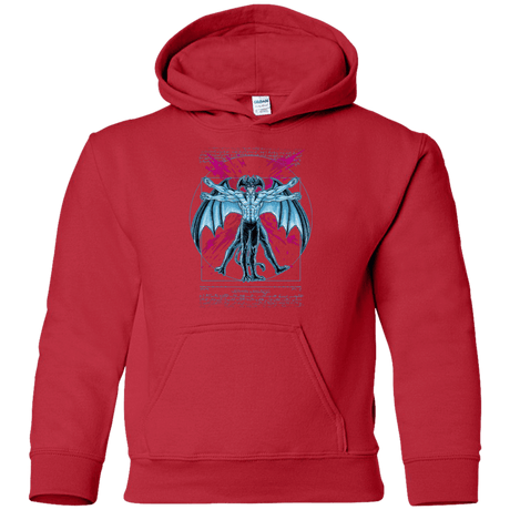 Sweatshirts Red / YS Vitruvian Devil Youth Hoodie