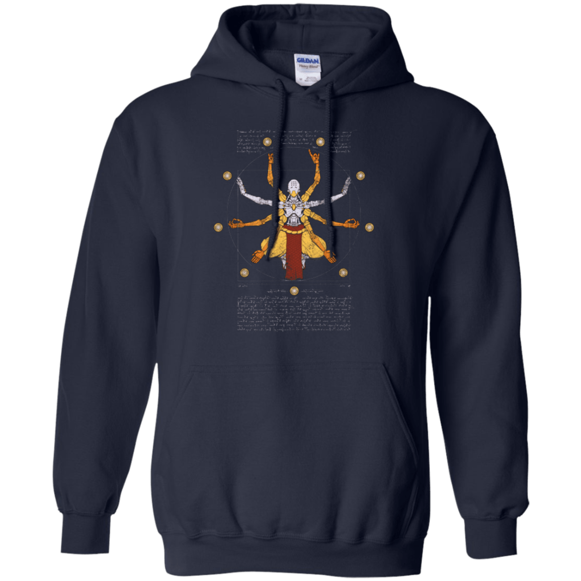 Sweatshirts Navy / Small Vitruvian Omnic Pullover Hoodie