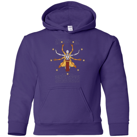 Sweatshirts Purple / YS Vitruvian Omnic Youth Hoodie
