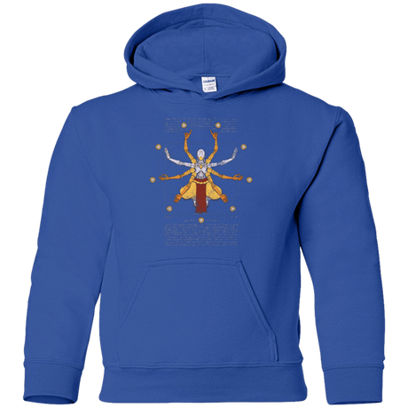Sweatshirts Royal / YS Vitruvian Omnic Youth Hoodie