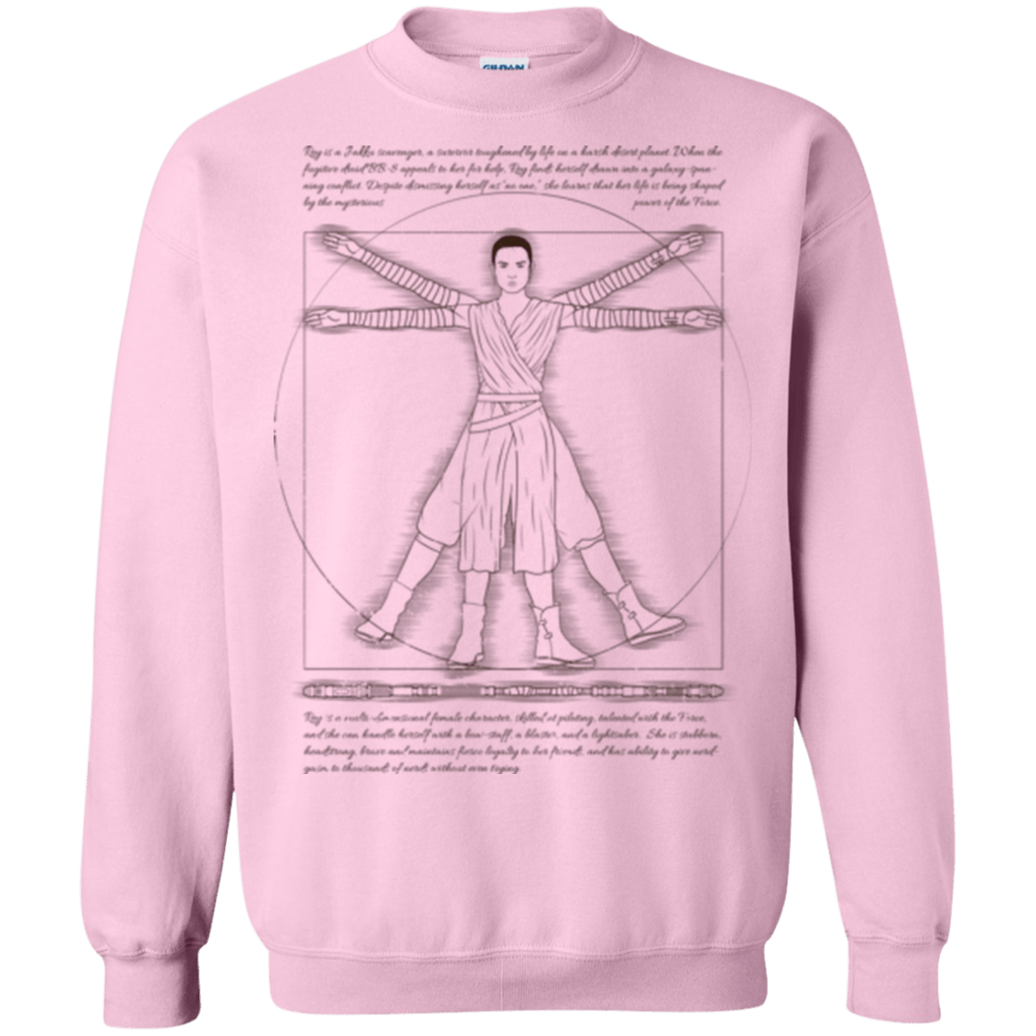 Sweatshirts Light Pink / Small Vitruvian Rey Crewneck Sweatshirt