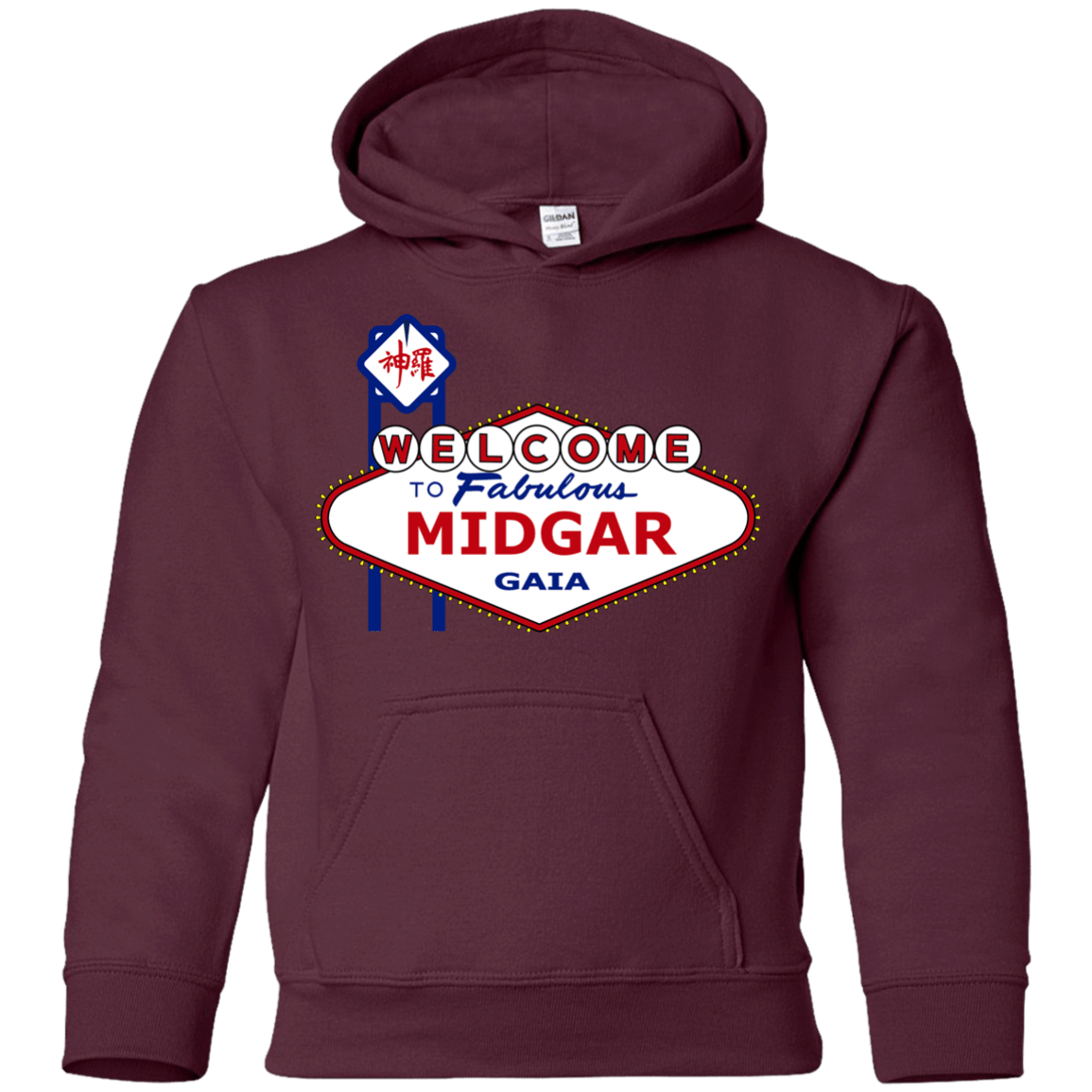 Sweatshirts Maroon / YS Viva Midgar Youth Hoodie