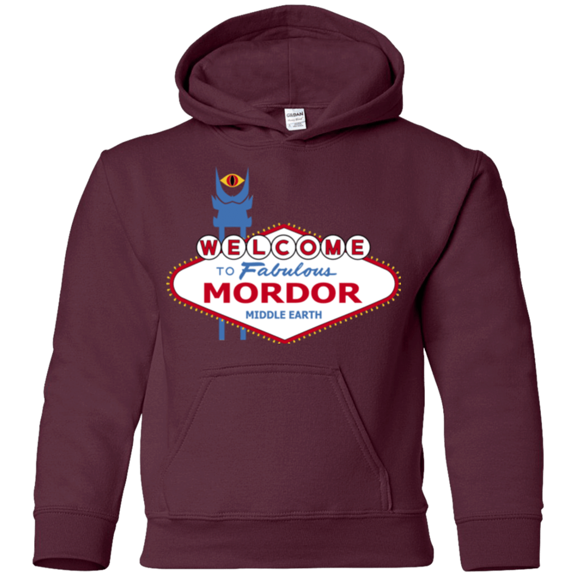 Sweatshirts Maroon / YS Viva Mordor Youth Hoodie
