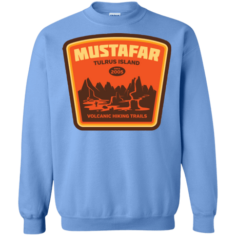 Sweatshirts Carolina Blue / Small Volcanic Hiking Trails Crewneck Sweatshirt