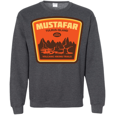 Sweatshirts Dark Heather / Small Volcanic Hiking Trails Crewneck Sweatshirt