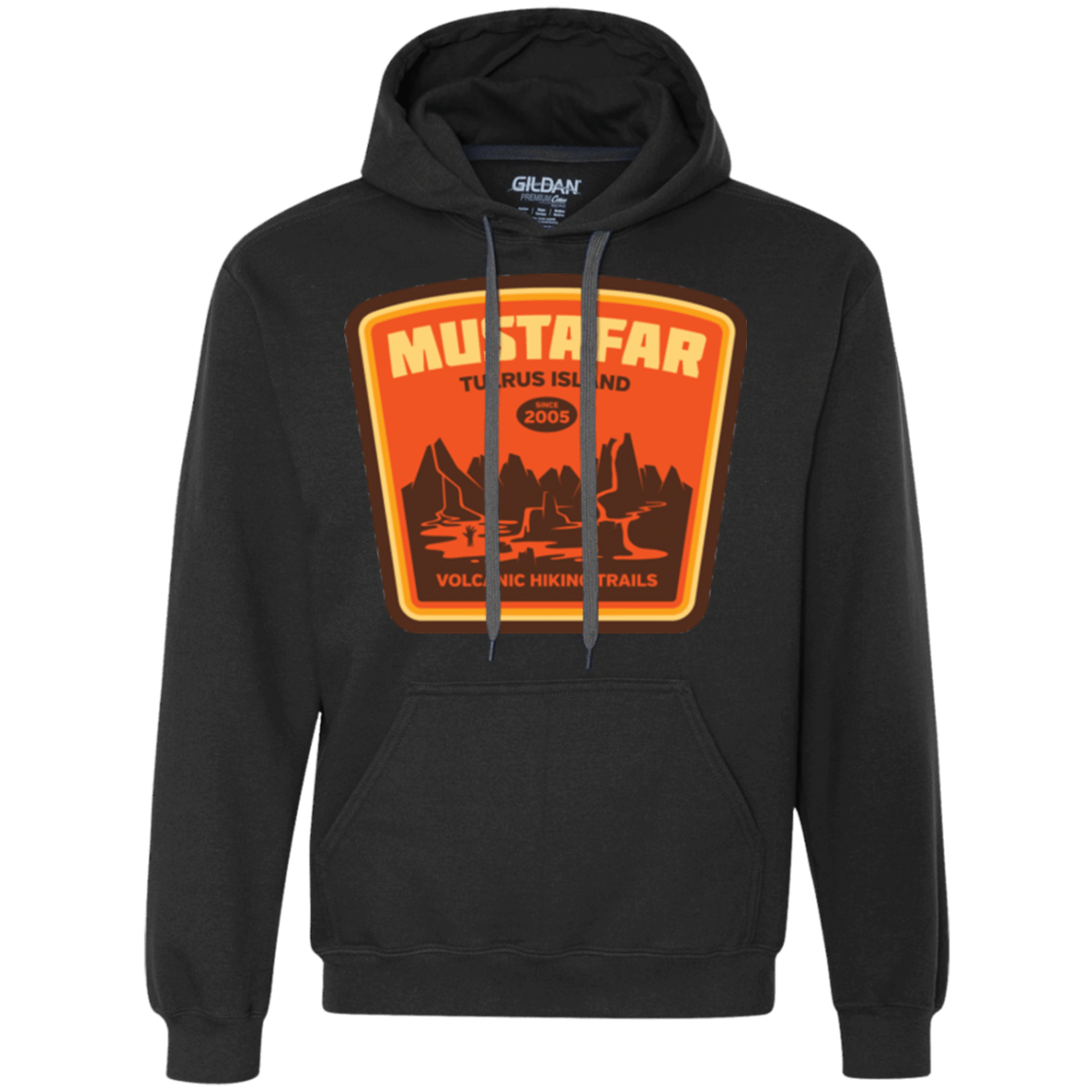 Sweatshirts Black / Small Volcanic Hiking Trails Premium Fleece Hoodie