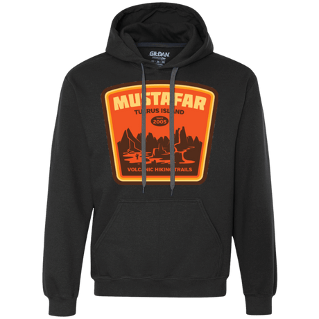 Sweatshirts Black / Small Volcanic Hiking Trails Premium Fleece Hoodie