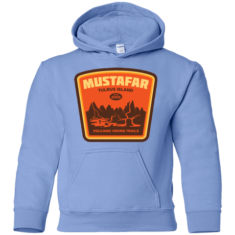 Sweatshirts Carolina Blue / YS Volcanic Hiking Trails Youth Hoodie