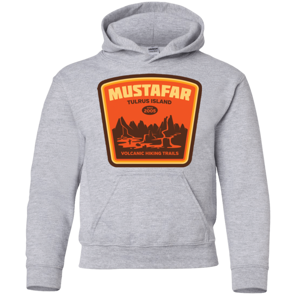 Sweatshirts Sport Grey / YS Volcanic Hiking Trails Youth Hoodie