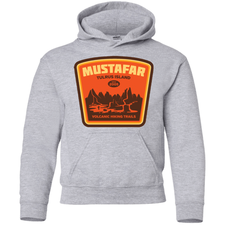 Sweatshirts Sport Grey / YS Volcanic Hiking Trails Youth Hoodie