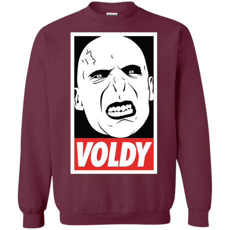Sweatshirts Maroon / Small Voldy Crewneck Sweatshirt