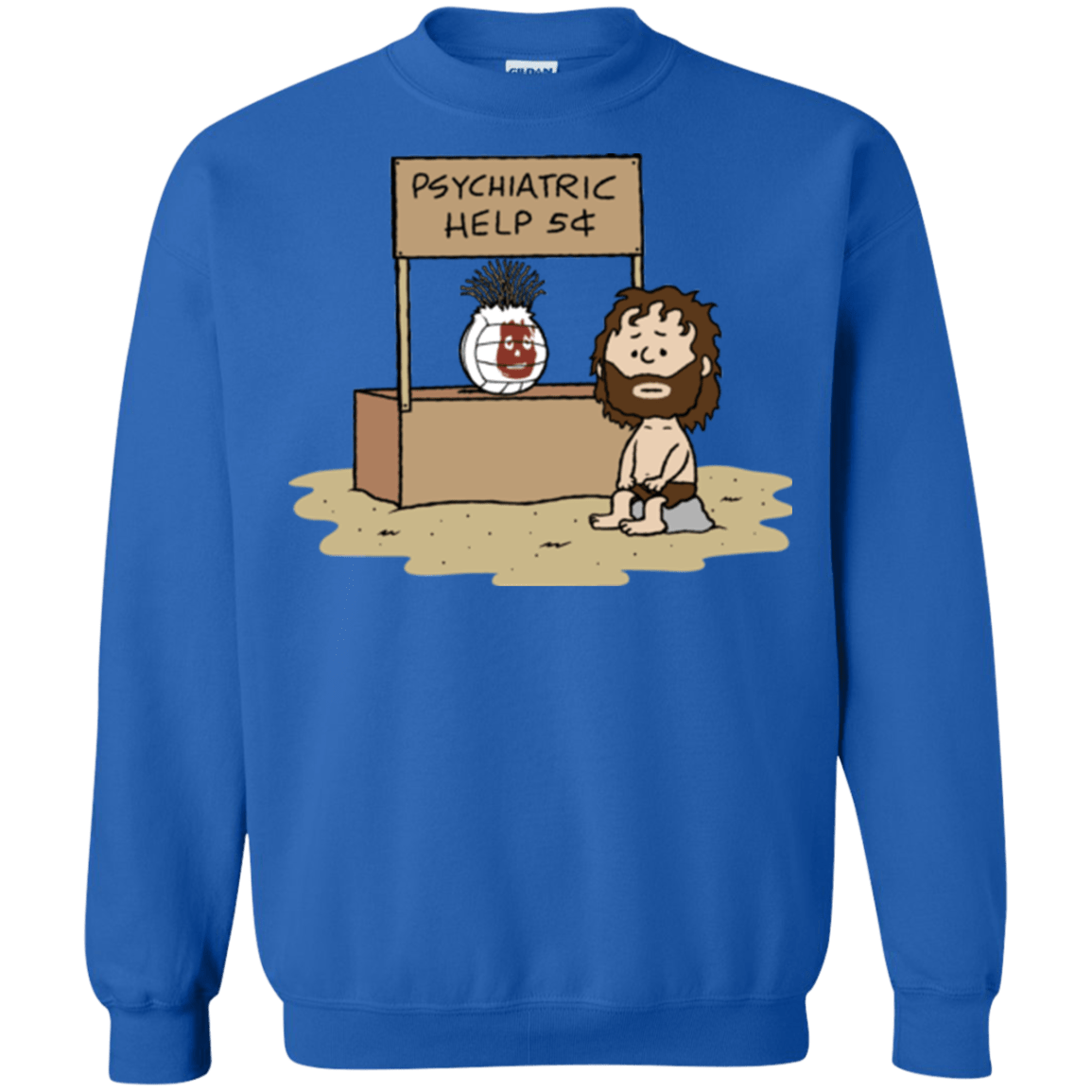 Sweatshirts Royal / Small Volleyball Help Crewneck Sweatshirt