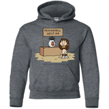 Sweatshirts Dark Heather / YS Volleyball Help Youth Hoodie