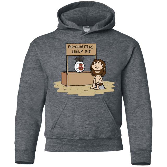 Sweatshirts Dark Heather / YS Volleyball Help Youth Hoodie