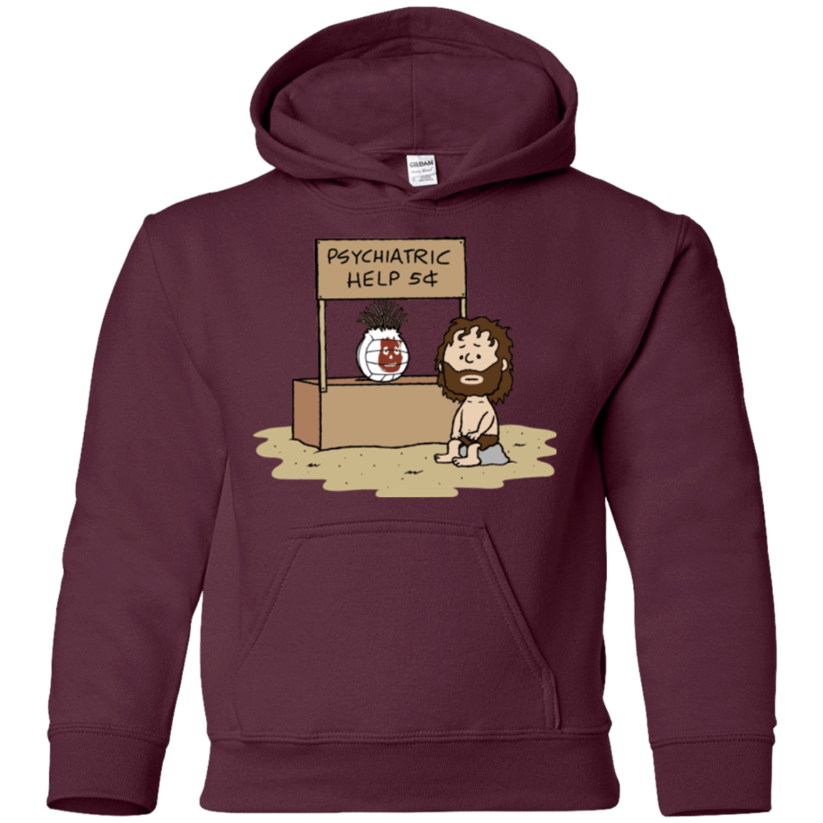 Sweatshirts Maroon / YS Volleyball Help Youth Hoodie