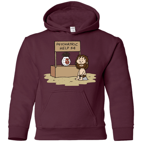 Sweatshirts Maroon / YS Volleyball Help Youth Hoodie