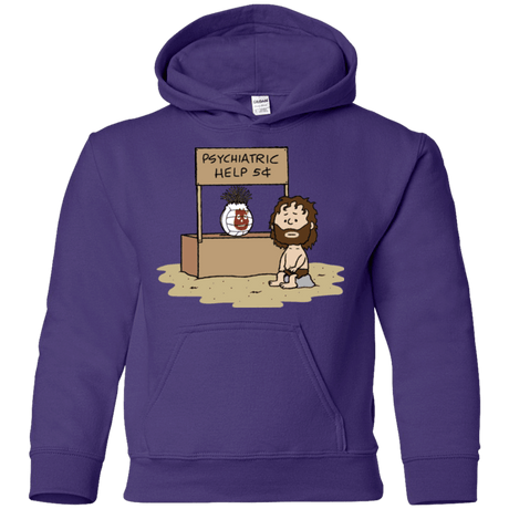 Sweatshirts Purple / YS Volleyball Help Youth Hoodie