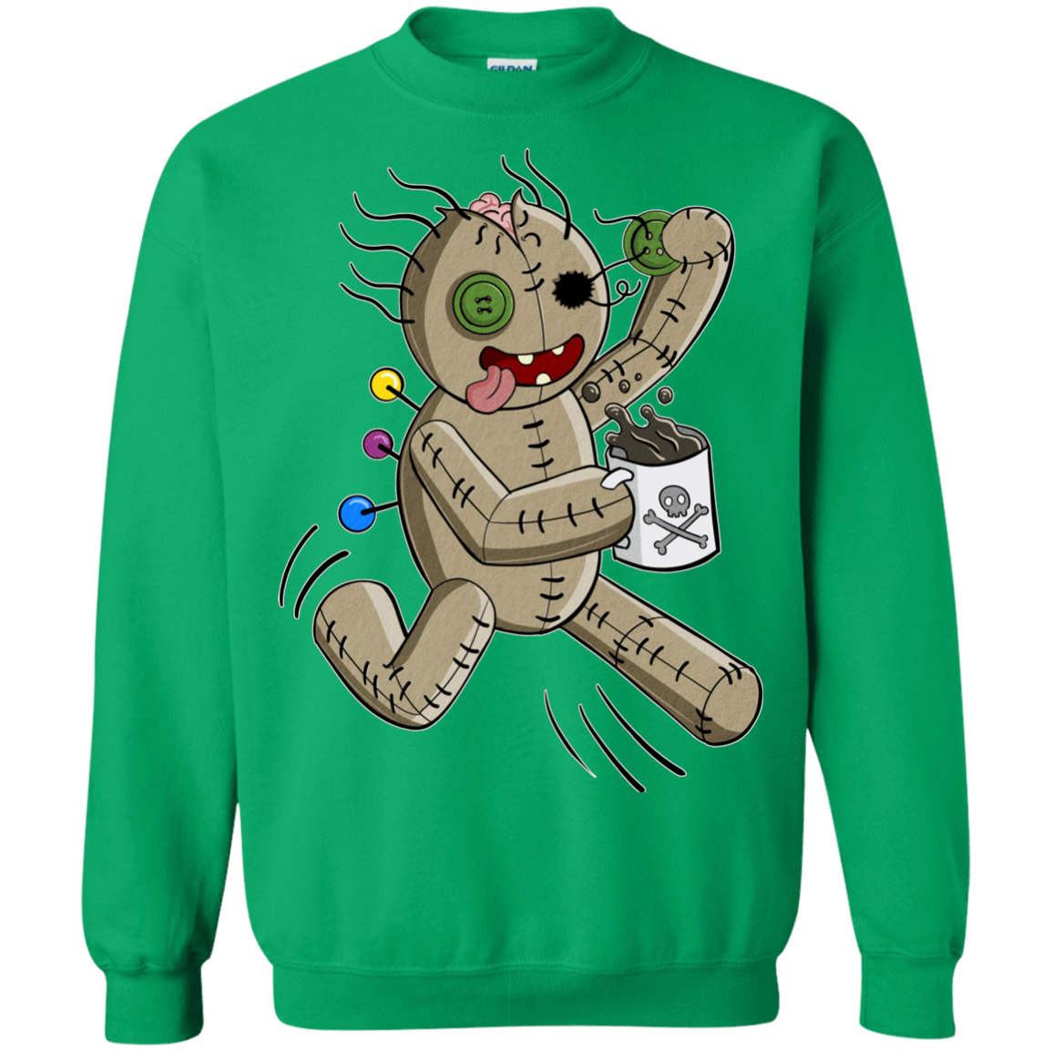 Sweatshirts Irish Green / S Voodoo Coffee Runner Crewneck Sweatshirt