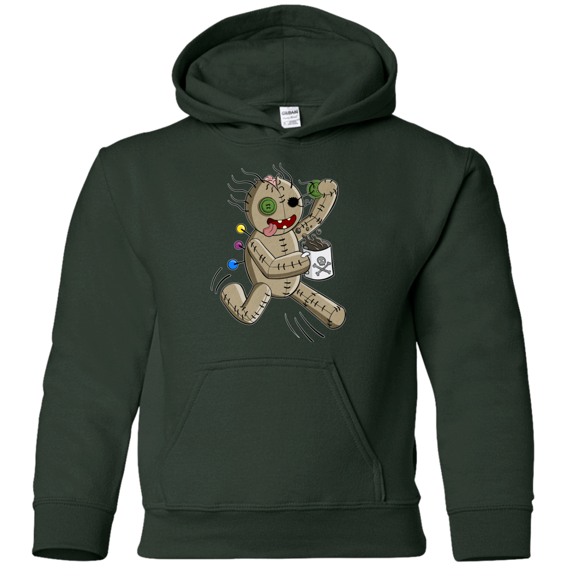 Sweatshirts Forest Green / YS Voodoo Coffee Runner Youth Hoodie
